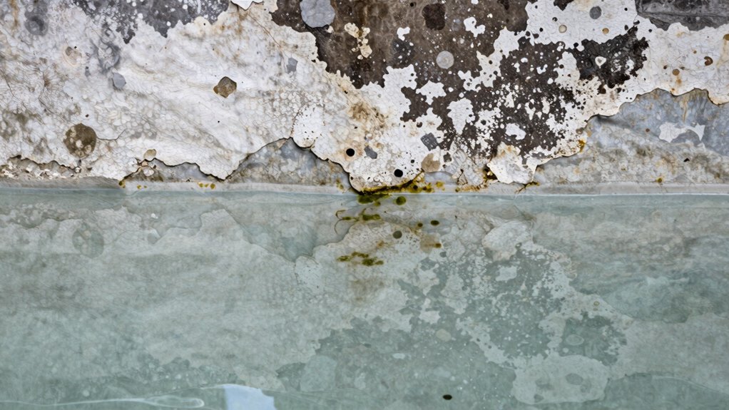pool surface aging and deterioration