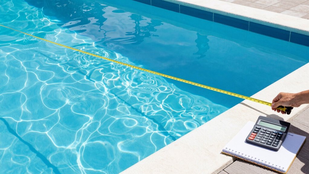 pool surface area calculation