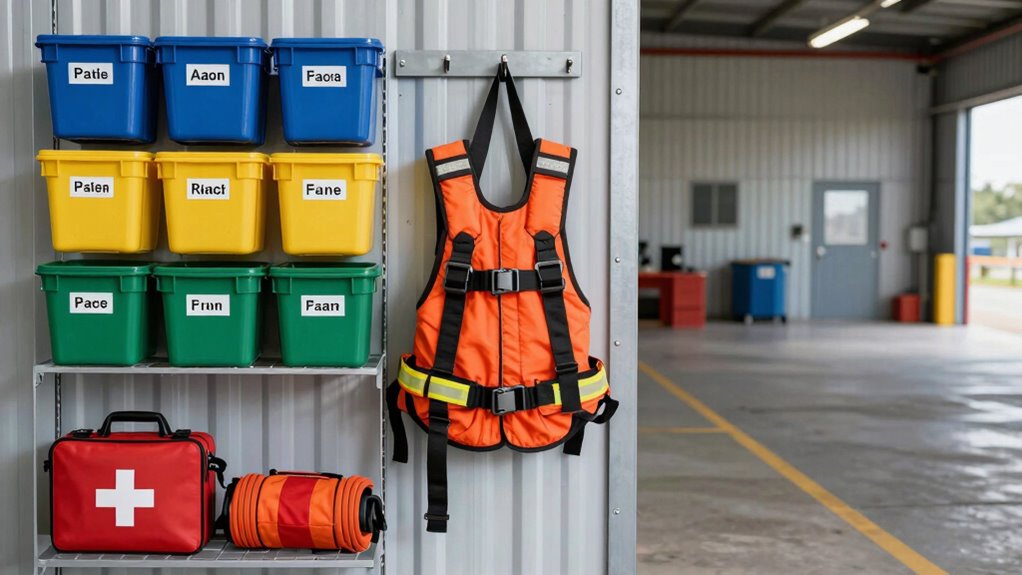strategic rescue equipment placement