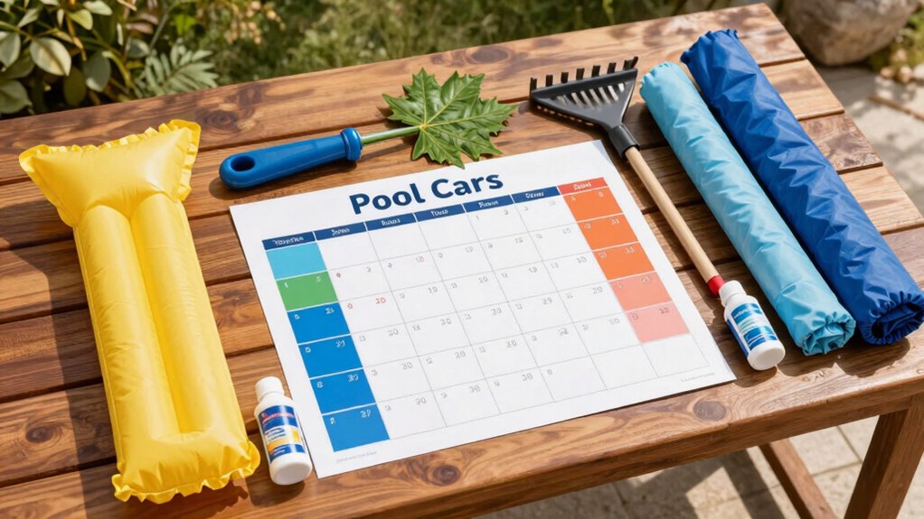 year round pool maintenance schedule