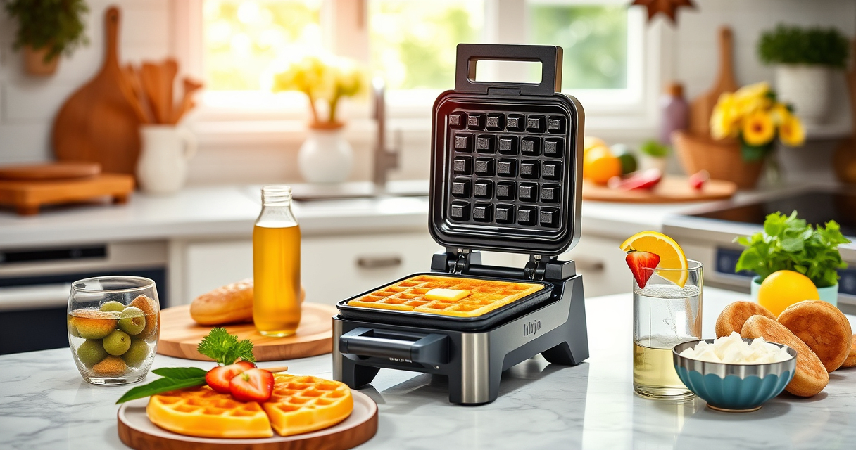Master Summer Waffles with the Ninja Belgian Waffle Maker Pro