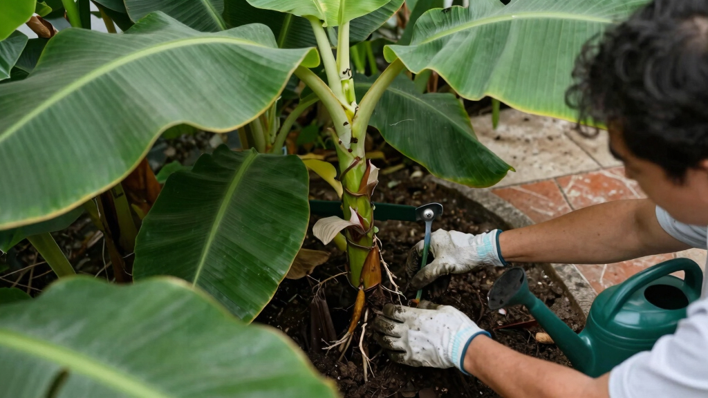 Bananas Sprout In Rayleigh Garden UK After 15 Years