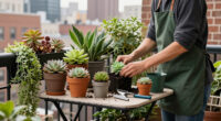 Renter-Friendly DIYs Transformed This NYC Balcony Into A Lush Oasis