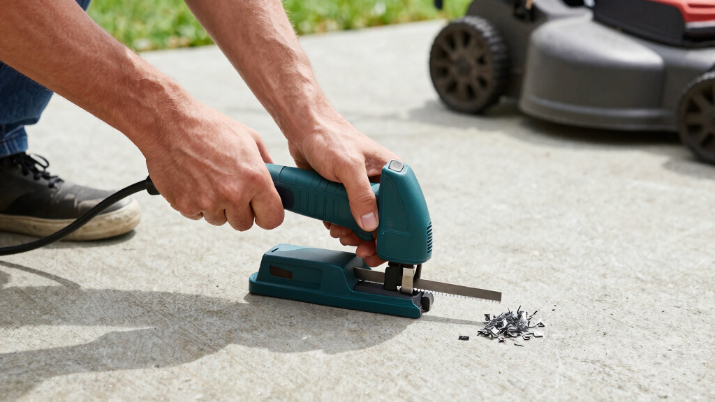 This Blade Sharpener Is The Only Lawn Mower Tool You'll Ever Need