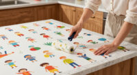 An Interior Designer Turned Kid’s Art Into Wallpaper For A Kitchen Redo