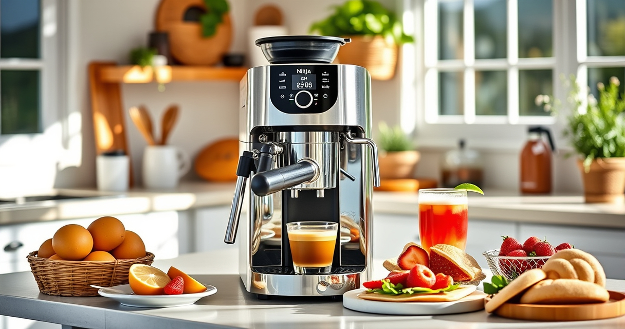 Ninja Luxe Café Premier 3-in-1 Espresso Machine: Summer Coffee Mastery