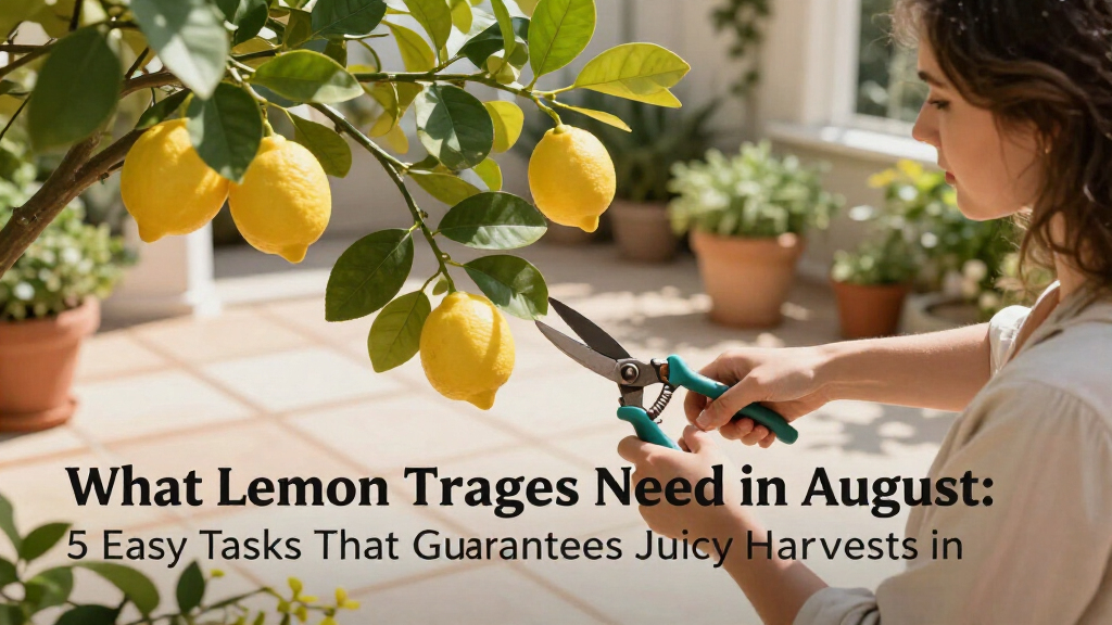 What Lemon Trees Need In August: 5 Easy Tasks That Guarantee Juicy Harvests In The Coming Months