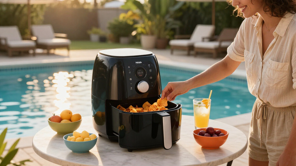 Summer-Ready Ninja Air Fryer 4 Qt: Perfect for Poolside Snacks