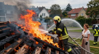 Major Roof Truss Fire Near Hamburg Disrupts Area