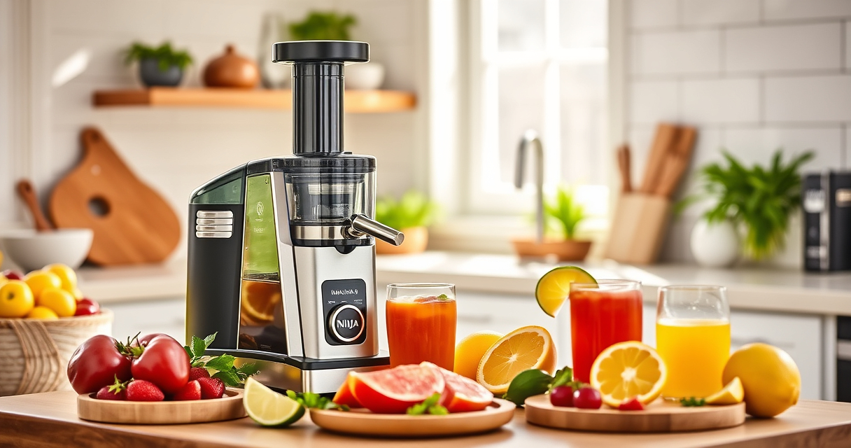 Make Pool Parties Refreshing with the Ninja NeverClog Cold Press Juicer