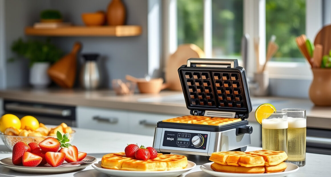 Make Poolside Brunch Effortless with the Ninja Belgian Waffle Maker Pro