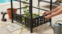 Zooey Deschanel's Black Trellis Is A Beautiful Addition To Her Terrace – And There's A Reason To Copy It