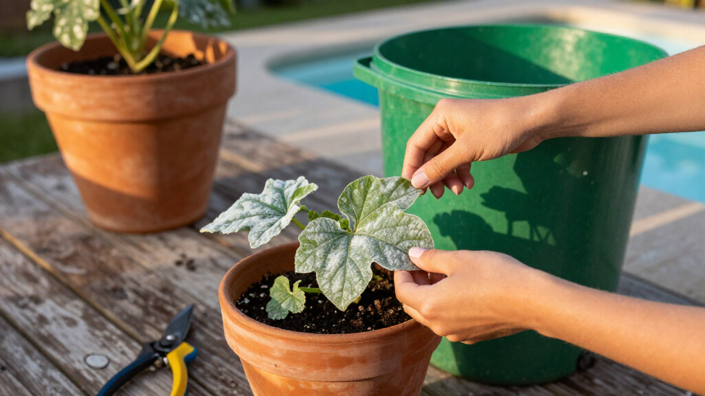 Powdery Mildew At Season’s End, Treat The Plant Or Clean Up And Move On?