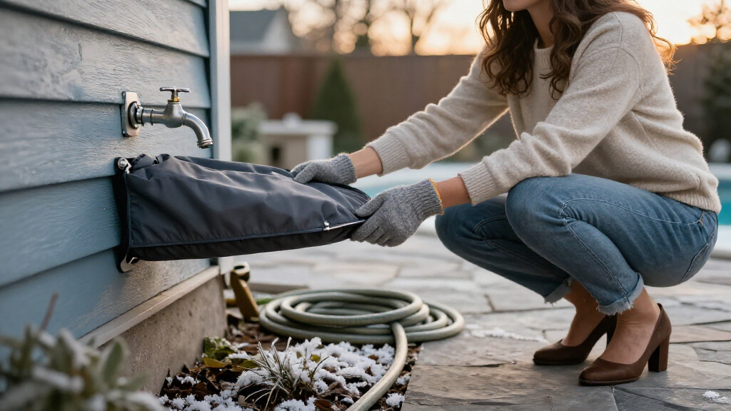 This Easy-Fit Cover Helps Protect Outdoor Faucets From Winter Frost And Freezing Temperatures – And Takes Seconds To Install